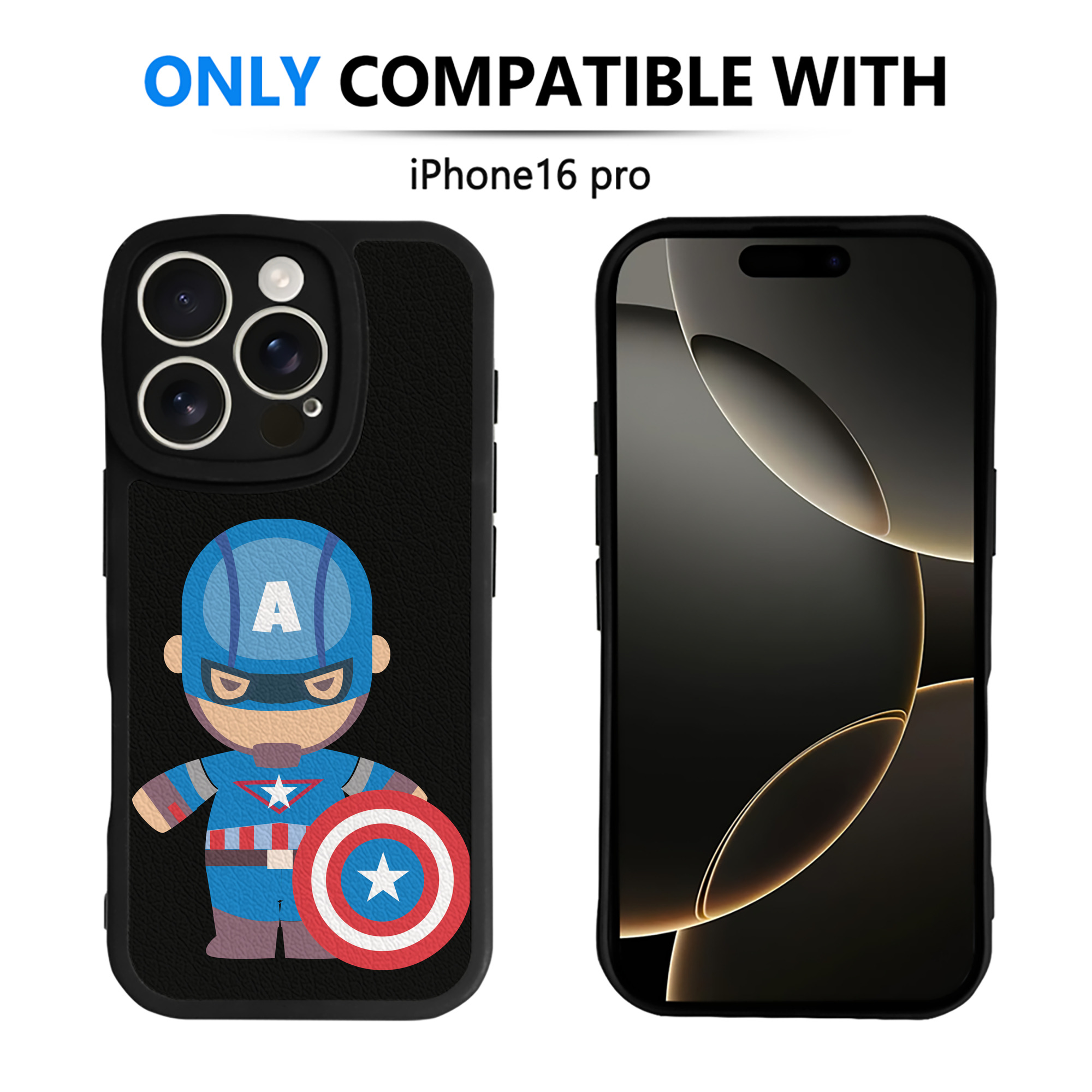 （画像用） アベンジャーズ The Avengers 【iPhone 16シリーズ対応】シリコンスマホケース（レザー調） 材質：シリコン